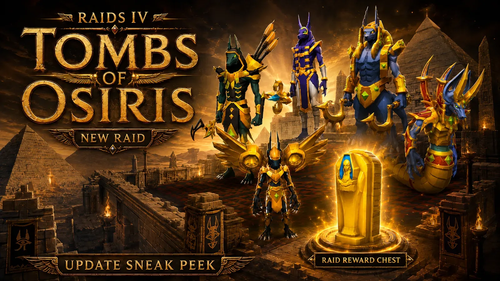 Official Tomb of Osiris & Ignarok, the Ember Giant update banner
